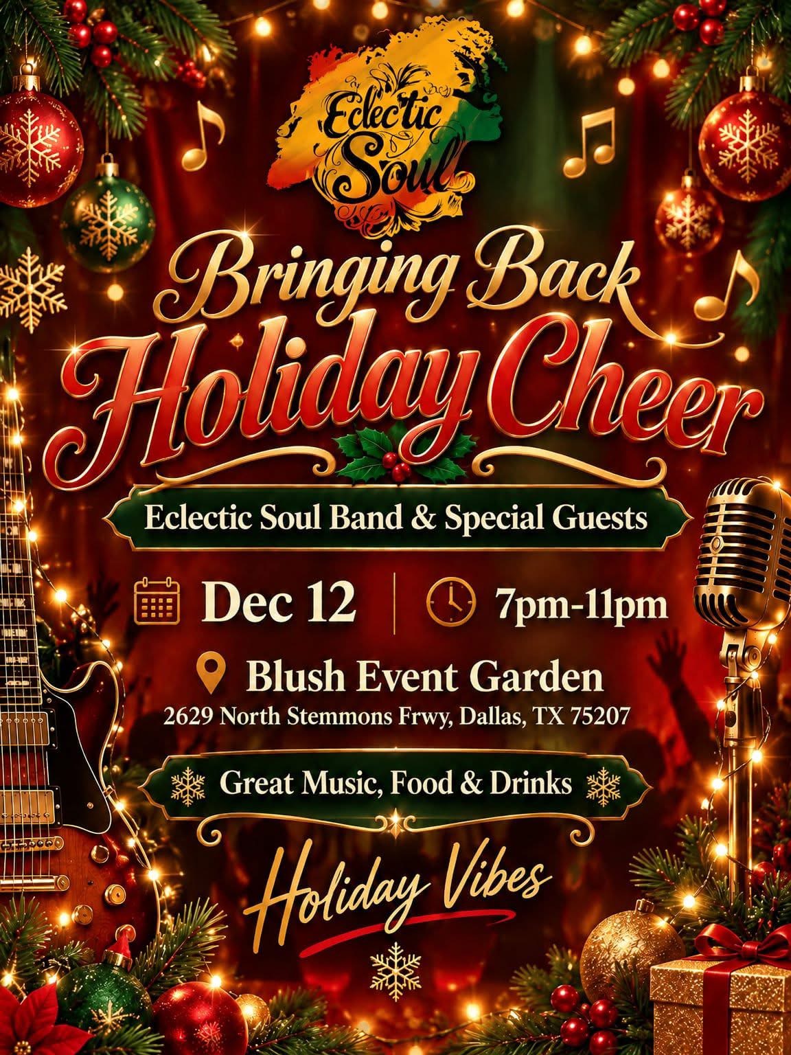 Bringing Back Holiday Cheer event flyer